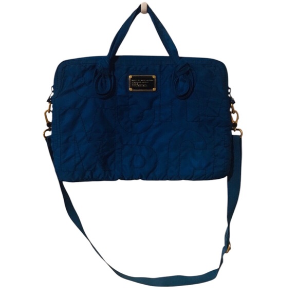 Blue Marc Jacobs laptop carrying shoulder bag - Picture 9 of 9